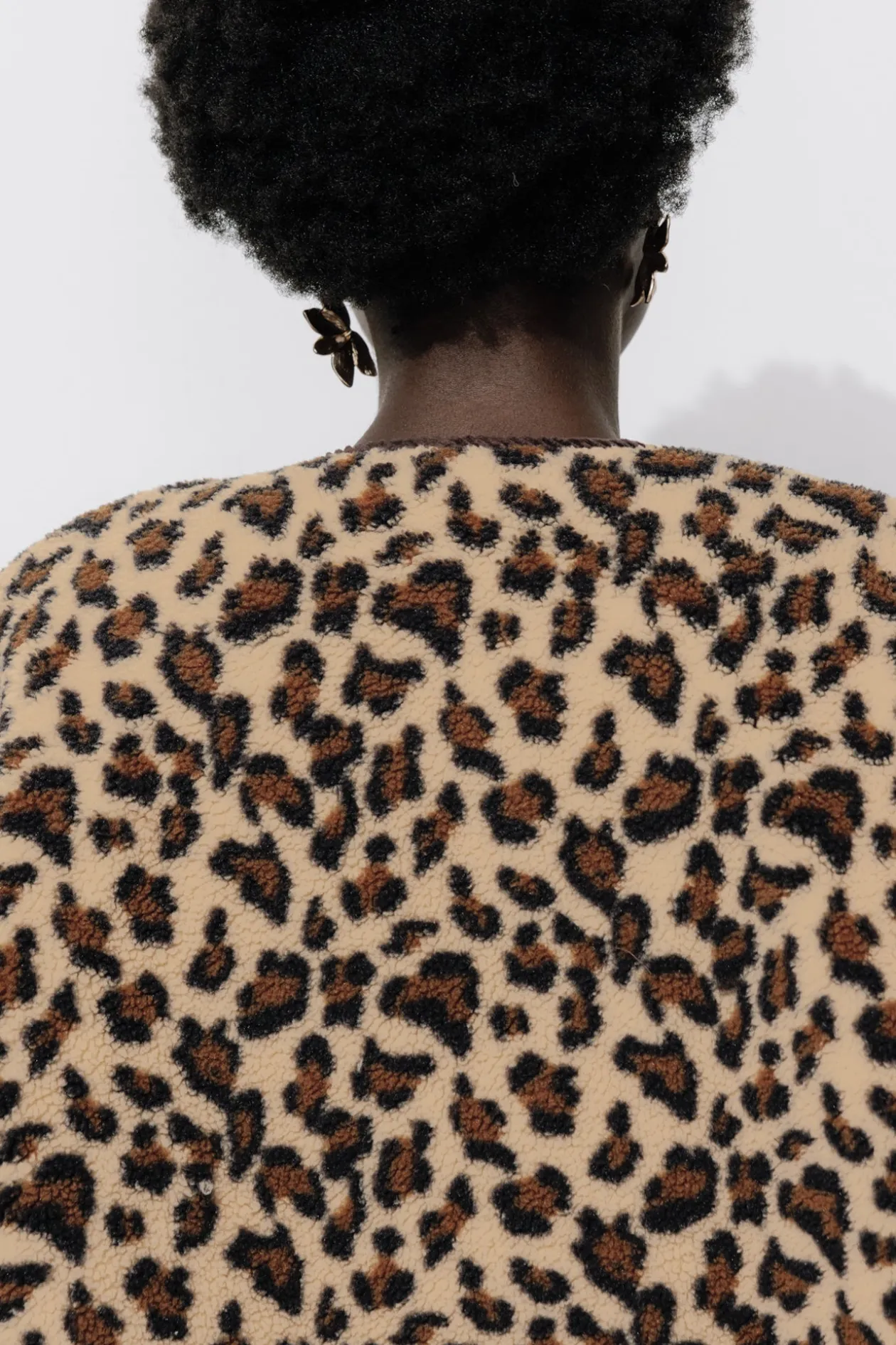 Promod ADELE en moumoute réversible - Imprimé marron Imprimémarron Flash Sale