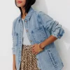 Promod ALMA veste surchemise en toile - Jean moyen Jeanmoyen Clearance