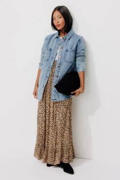 Promod ALMA veste surchemise en toile - Jean moyen Jeanmoyen Clearance