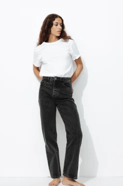Promod BASILE jean droit high rise - Noir Best Sale