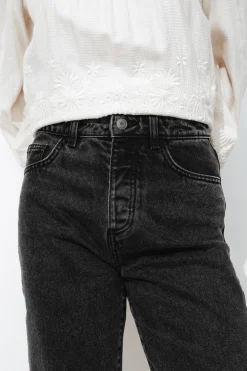 Promod BASILE jean droit high rise - Noir Best Sale