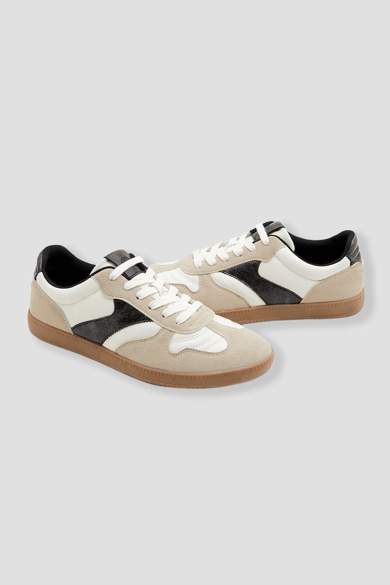 Promod Baskets tricolores Femme - Ecru Sale