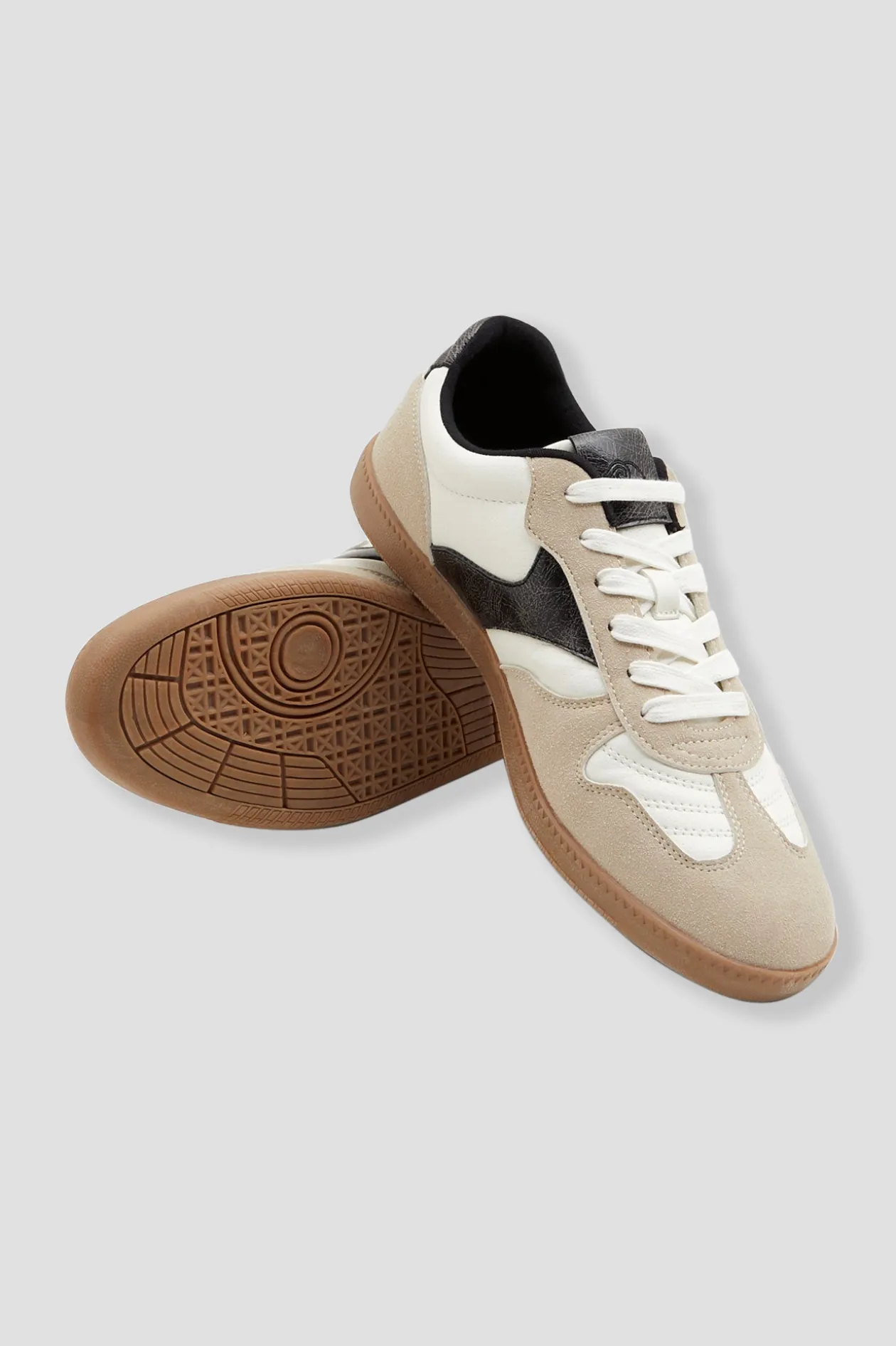 Promod Baskets tricolores Femme - Ecru Sale