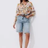 Promod Bermuda en jean Femme - Jean moyen Jeanmoyen Outlet