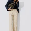 Promod BILLY Pantalon large Femme - Beige Discount