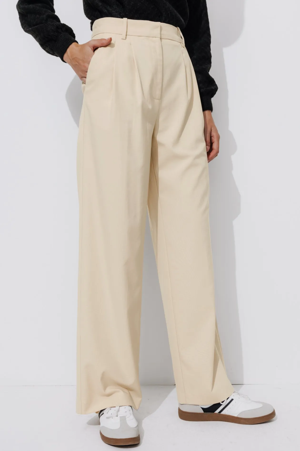 Promod BILLY Pantalon large Femme - Beige Discount