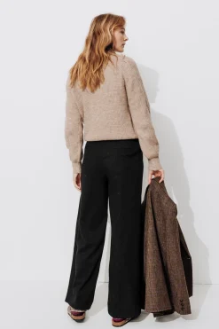 Promod BILLY pantalon rayé irisé - Noir Discount