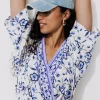Promod Blouse cache-cœur imprimée - Imprimé écru Impriméécru Shop