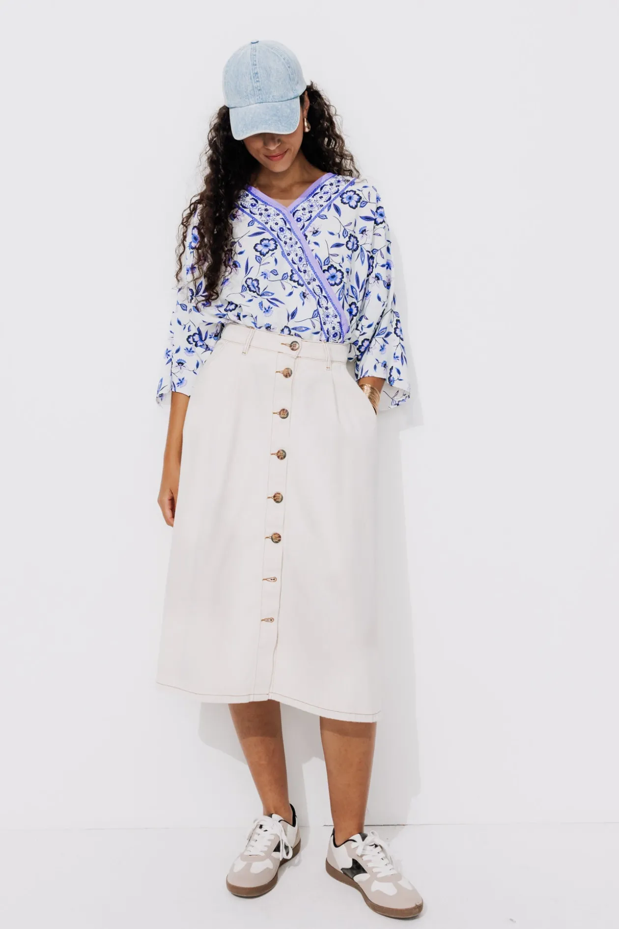 Promod Blouse cache-cœur imprimée - Imprimé écru Impriméécru Shop