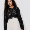 Promod Blouse en dentelle Femme - Noir Hot