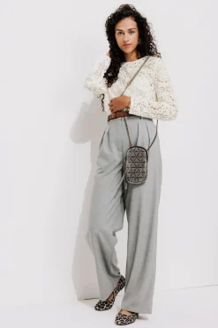 Promod Blouse en dentelle Femme - Ecru Hot