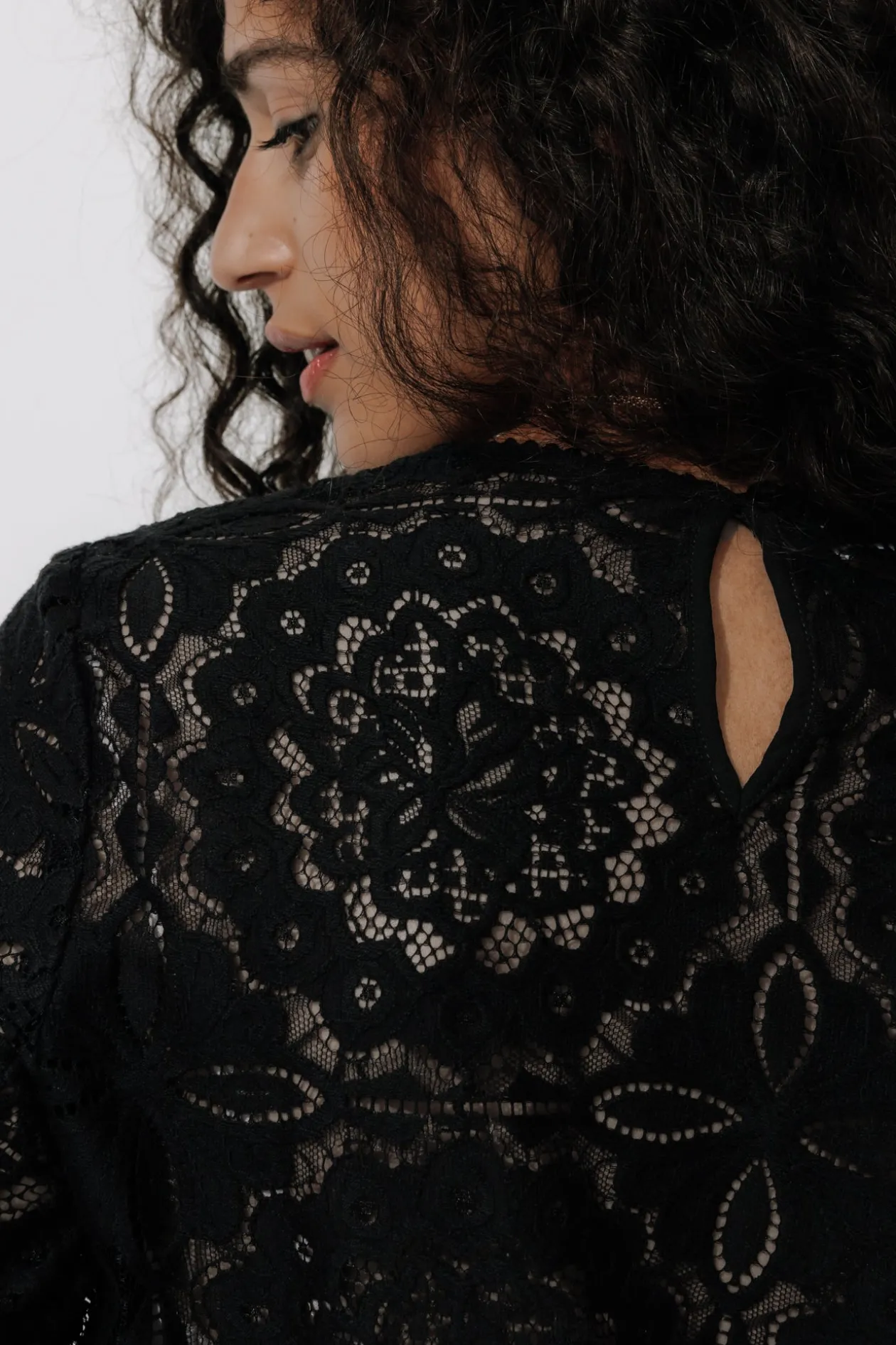 Promod Blouse en dentelle Femme - Noir Hot