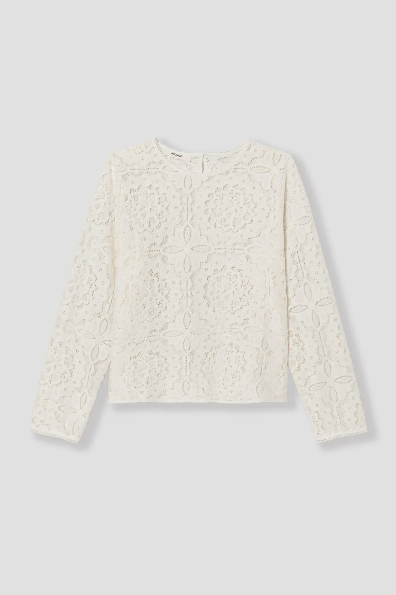Promod Blouse en dentelle Femme - Ecru Hot