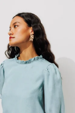 Promod Blouse en lyocell Femme - Jean clair Jeanclair Fashion