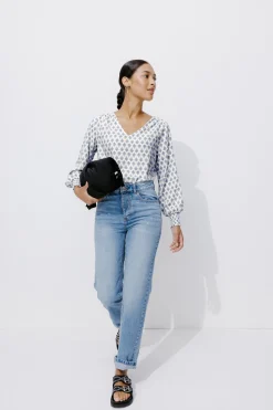 Promod Blouse Femme éco-conçue - Imprimé multicolore Imprimémulticolore Flash Sale
