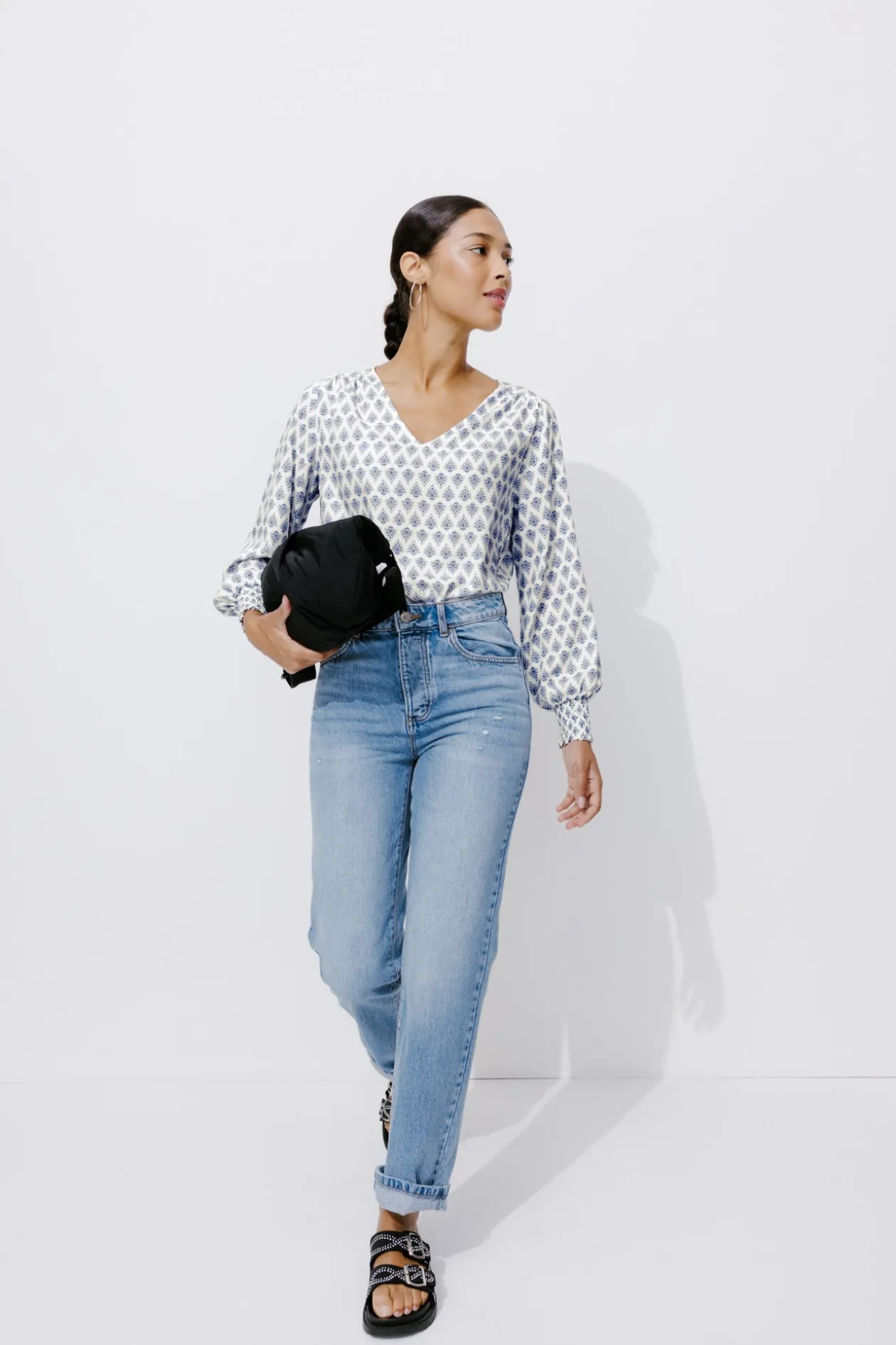 Promod Blouse Femme éco-conçue - Imprimé multicolore Imprimémulticolore Flash Sale