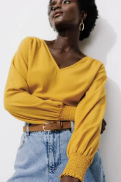 Promod Blouse Femme éco-conçue - Ocre Best