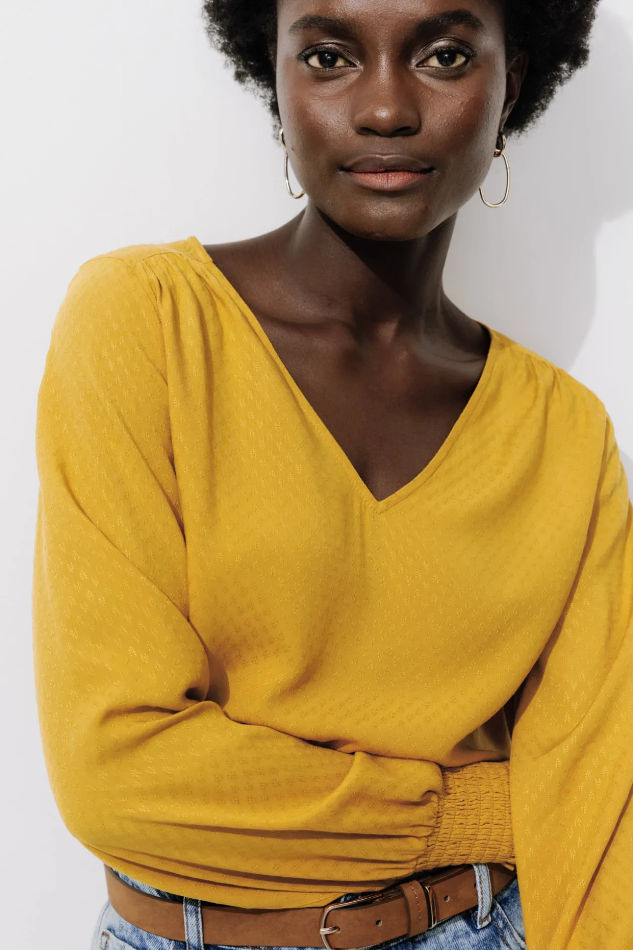 Promod Blouse Femme éco-conçue - Ocre Best