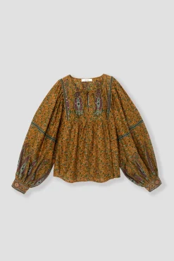 Promod Blouse imprimée Femme - Imprimé ocre Impriméocre Shop