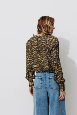 Promod Blouse légère imprimée Femme - Imprimé marron Imprimémarron Best Sale