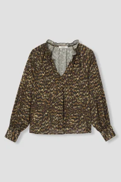 Promod Blouse légère imprimée Femme - Imprimé marron Imprimémarron Best Sale