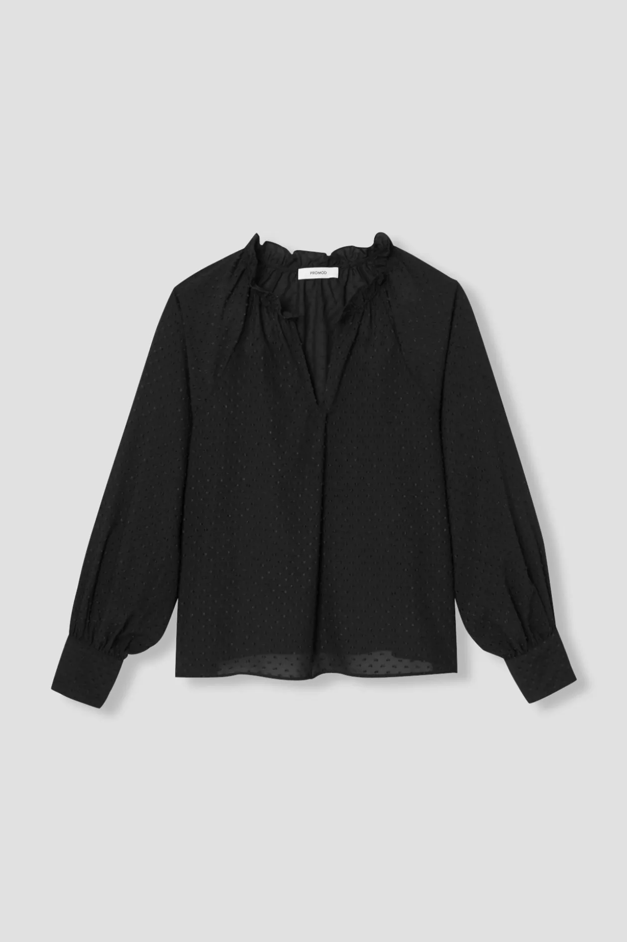 Promod Blouse plumetis Femme - Noir Shop