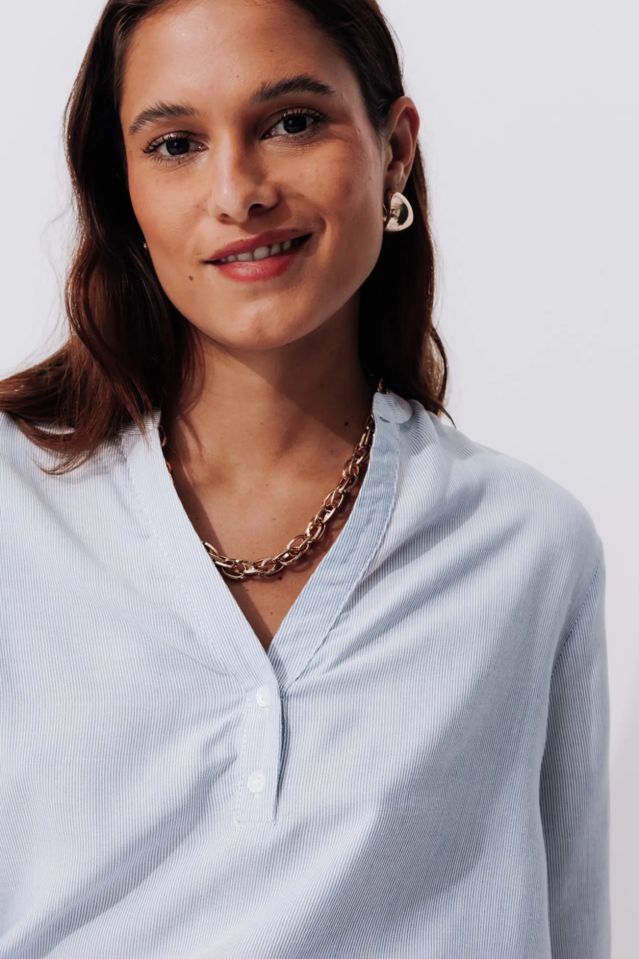 Promod Blouse rayée Femme - Rayé bleu Rayébleu Hot