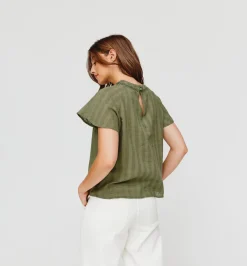 Promod Blouse romantique Femme - Kaki New