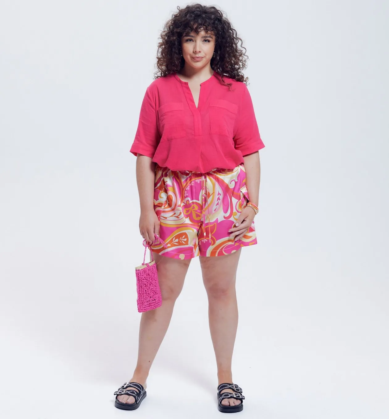 Promod Blouse unie en coton Femme - Corail Shop