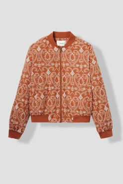 Promod Blouson bomber brodé - Terre de sienne Terredesienne Flash Sale