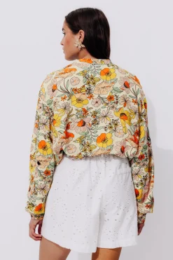 Promod Blouson bomber imprimé Femme - Imprimé écru Impriméécru Outlet