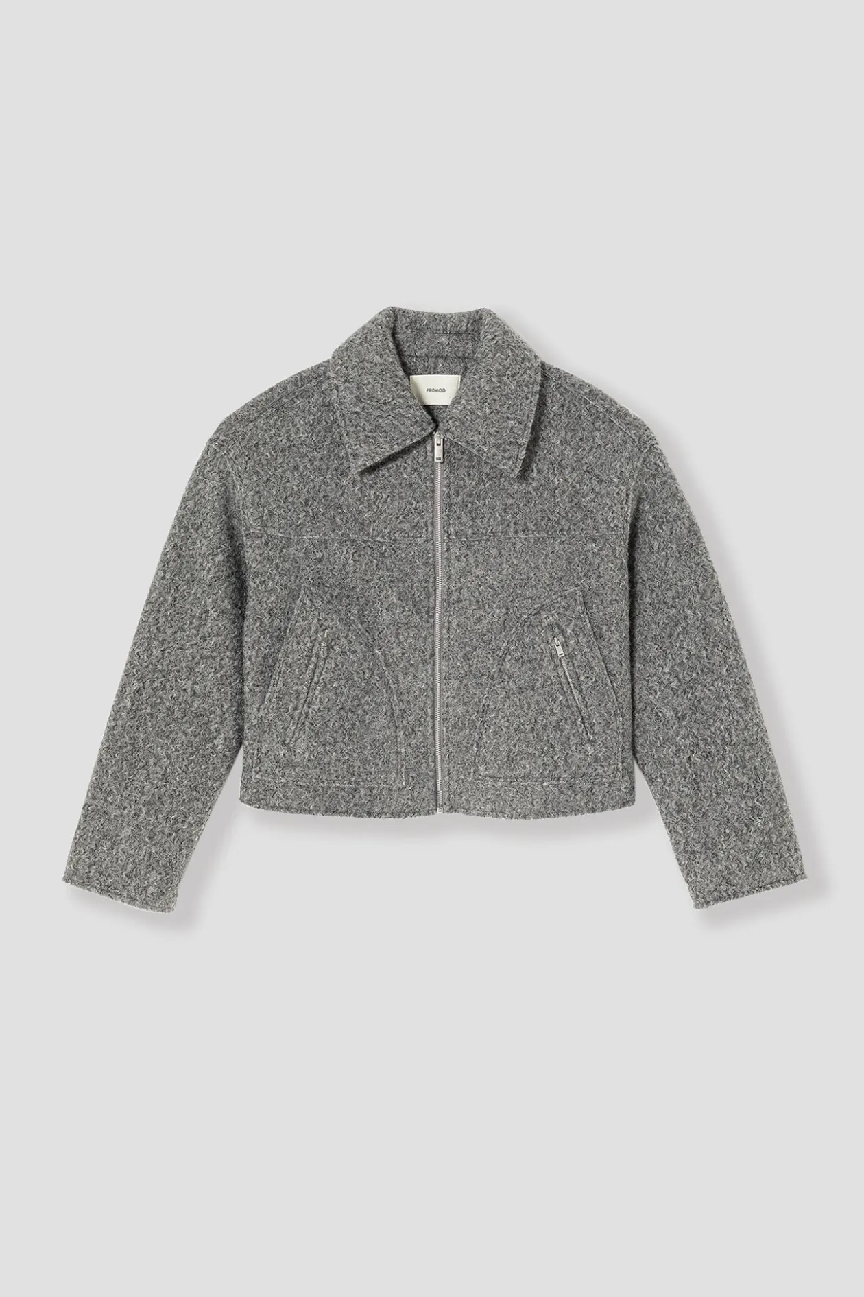Promod Blouson court zippé Femme - Gris Best Sale