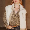 Promod Blouson en moumoute Femme - Beige Store