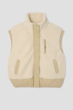Promod Blouson en moumoute Femme - Beige Store