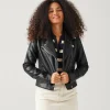 Promod Blouson en simili cuir Femme - Noir Flash Sale