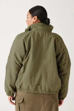 Promod Blouson fourré Femme - Kaki Best Sale