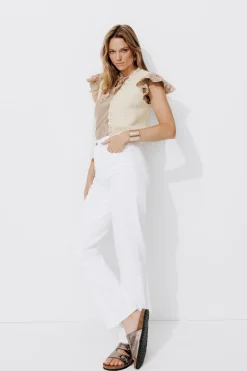 Promod Boléro en tricot Femme - Ecru Fashion