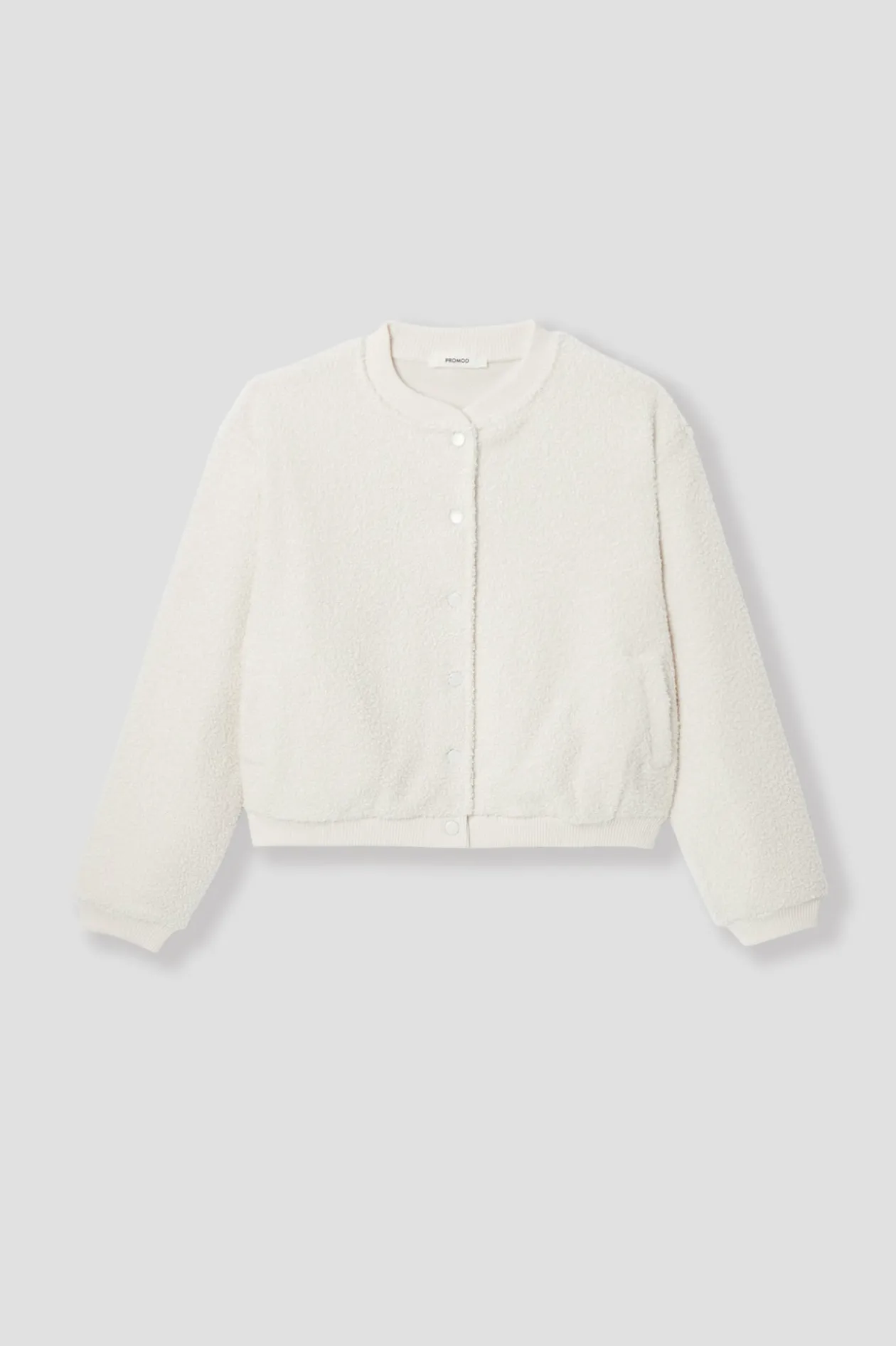Promod Bomber en moumoute Femme - Ecru Cheap