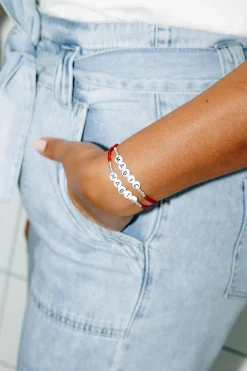 Promod Bracelet de perles MAGIC - Rouge Shop