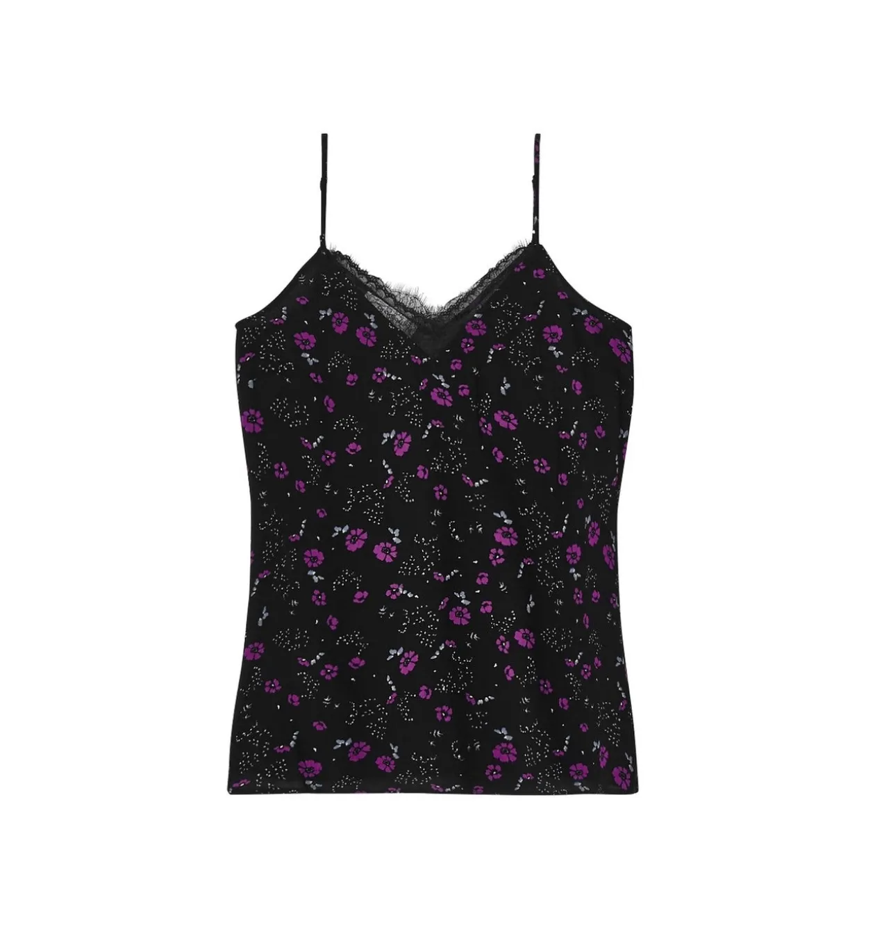 Promod Caraco imprimé Femme - Imprimé noir Impriménoir Discount