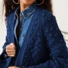 Promod Cardigan au crochet Femme - Bleu Hot