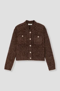 Promod Cardigan boîte irisé Femme - Marron Best Sale