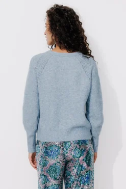 Promod Cardigan boutonné Femme - Bleu ciel foncé Bleucielfoncé Discount