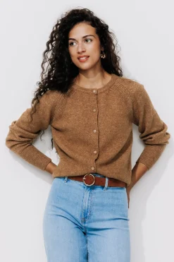 Promod Cardigan boutonné Femme - Camel Store