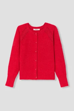 Promod Cardigan boutonné Femme - Rouge New