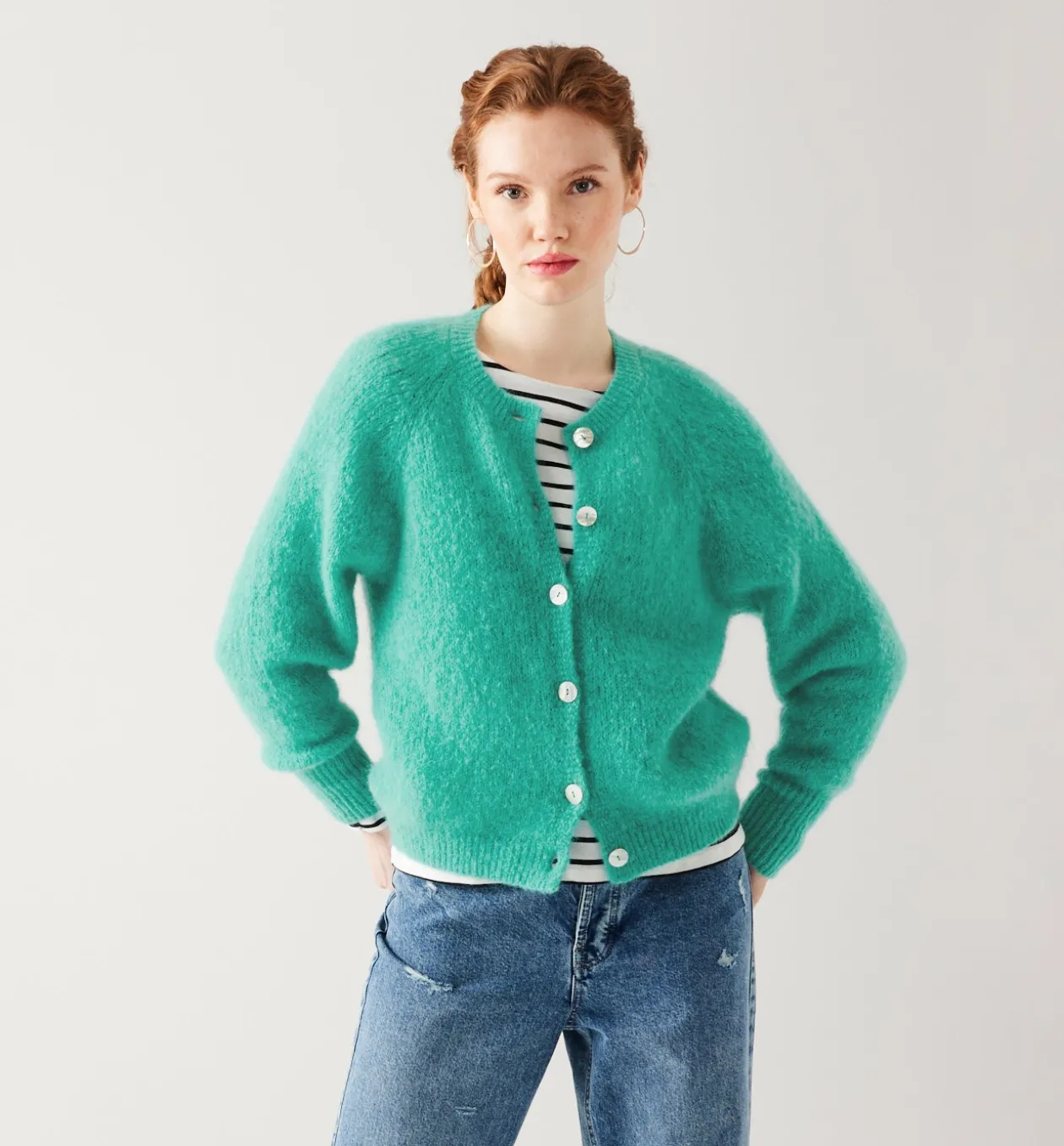 Promod Cardigan col rond PREMIUM - Opaline Best