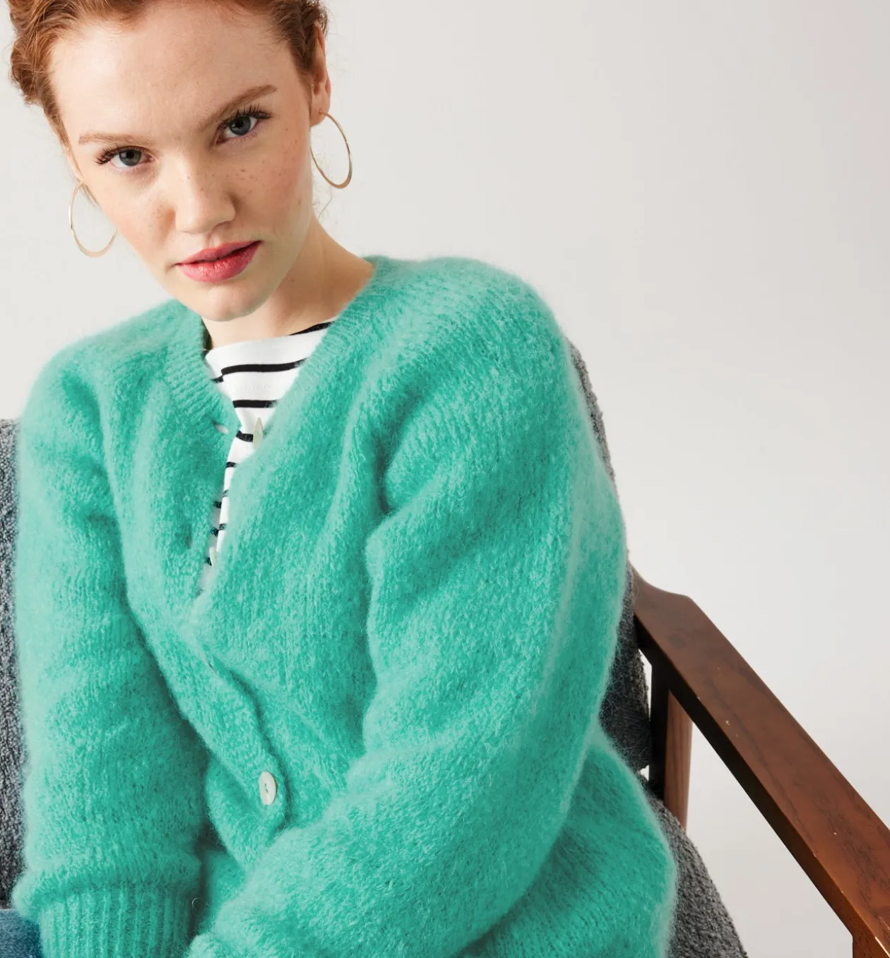 Promod Cardigan col rond PREMIUM - Opaline Best