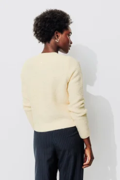 Promod Cardigan court pailleté Femme - Ecru Store