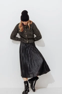 Promod Cardigan côtelé irisé Femme - Noir Flash Sale