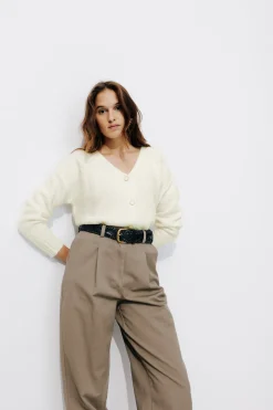 Promod Cardigan torsadé Femme - Ecru Flash Sale